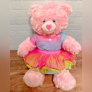 Pink Cuddles Teddy Build A Bear and outfit